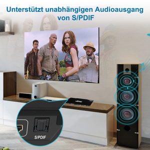 TESmart 4x2 4K HDMI矩阵开关，带音频提取和音频输出矩阵视频 - Product Image 5