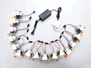 Small <strong>White</strong> 5wires <strong>LED</strong> Recessed 24V Pixel RGB Full Color WS2811 <strong>3W</strong> Ceiling Spotlights Atmosphere <strong>LED</strong> bar KTV Downlight - Product Image 6