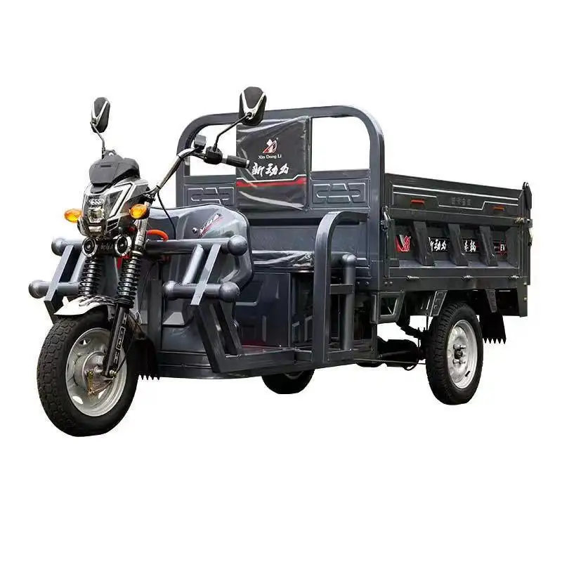 Carga agrícola popular Carga Vehículo eléctrico Carga agrícola 1,6 M Cesta de carga larga Triciclo de carga eléctrica con batería 60v45a