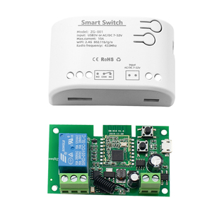 Tuya Zigbee recever1ch RF Smart Switch 7-32V AC DC Zigbee telecomando Tuya interruttore luce 433 10A relè interblocco VoiceControl - Product Image 5