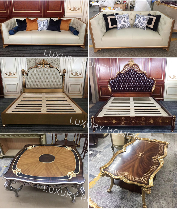 luxury dubai bedroom furniture set for sale from foshan