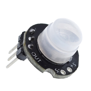 TZT-MINI módulo Detector de Sensor de movimiento MH-SR602, kit infrarrojo piroeléctrico PIR, soporte de interruptor sensorial para arduino Diy con lente