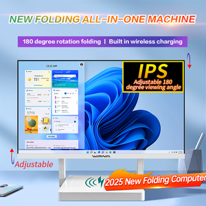 PC de escritorio táctil AIO empresarial de 27 ", ordenador monobloque todo en uno con interfaz VGA Intel Core I3 I5 I7 para juegos y oficina