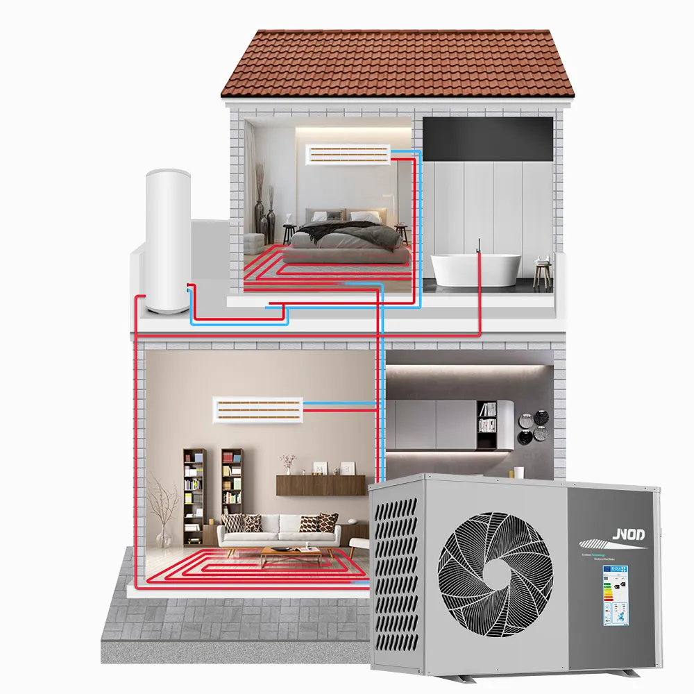 CE Certified WIFI Control Air Source Heat Pump Water Heater For Central Heating And Domestic Hot Water