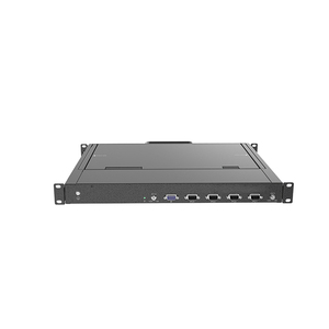 1U机架式4端口液晶15.6英寸FHD 1080P-短深度JD1604 KVM交换机机架KVM控制台抽屉17英寸液晶显示屏 - Product Image 1