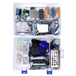 LAFVIN Power supply learning ki R3 Project Starter Kit including <strong>Ultrasonic</strong> <strong>Sensor</strong>, LCD1602 with Tutorial for <strong>Arduino</strong>