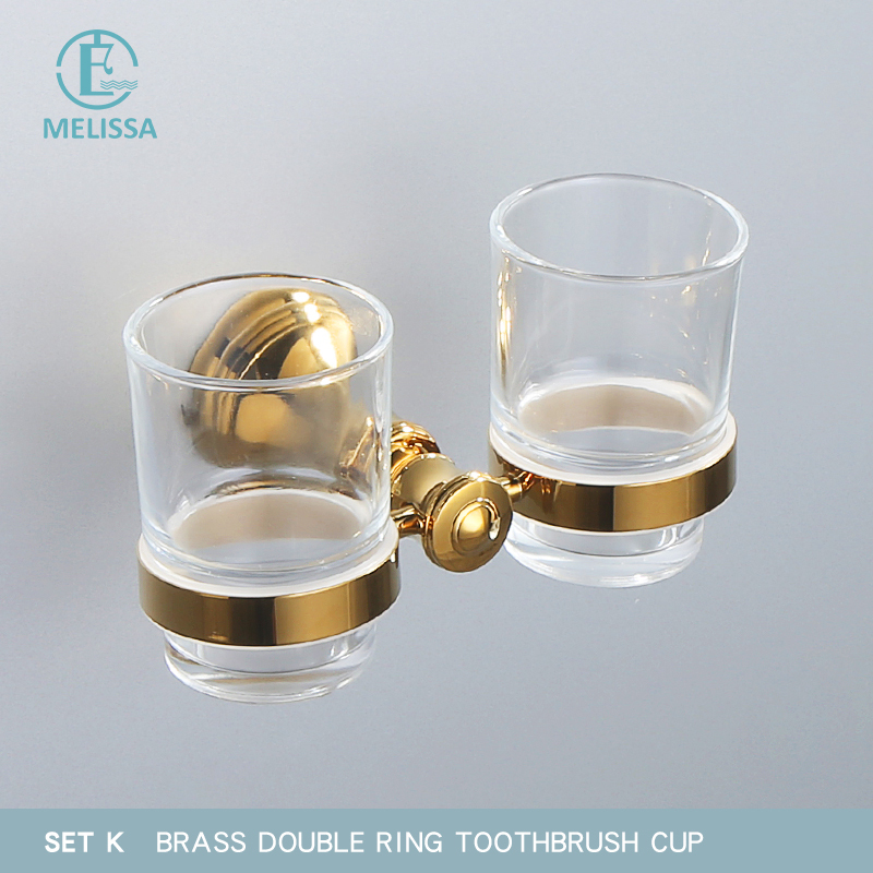 Doble taza de cepillo de dientes