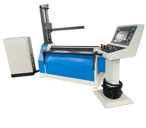 Längliche ovale Form Automatische Walz maschine Einfaches visuelles Programm CNC-Vollservo-Platte 4-Rollen-Blechbiegewalzen - Product Image 1