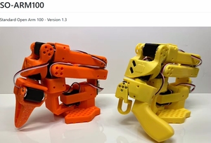 SO-ARM100 недорогой сервопривод 19 кг с металлическим зубчатым механизмом 360 градусов TTL, с кодировкой обратной связи, 3D-печать для LeRobot