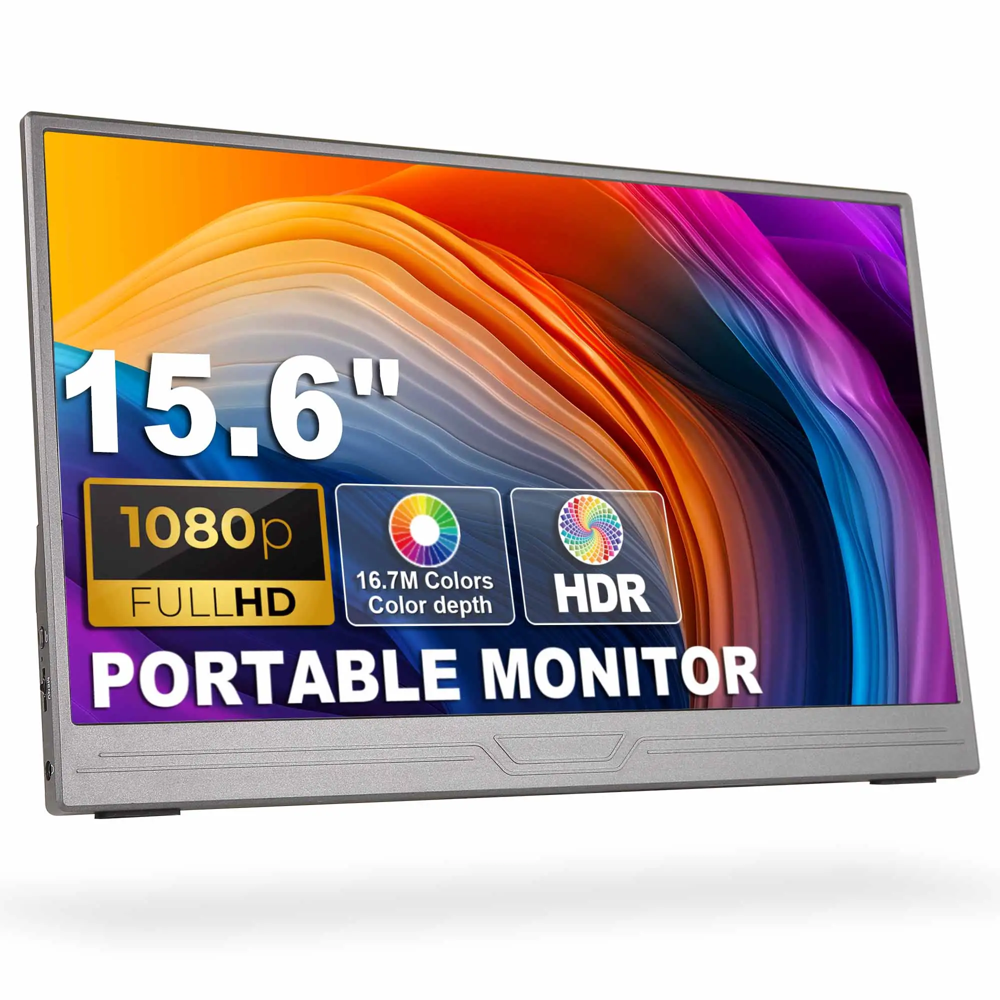 Monitor de pantalla portátil para portátil, extensor de pantalla de 15,6 pulgadas, 1080P, ultradelgado, OEM de fábrica, ODM