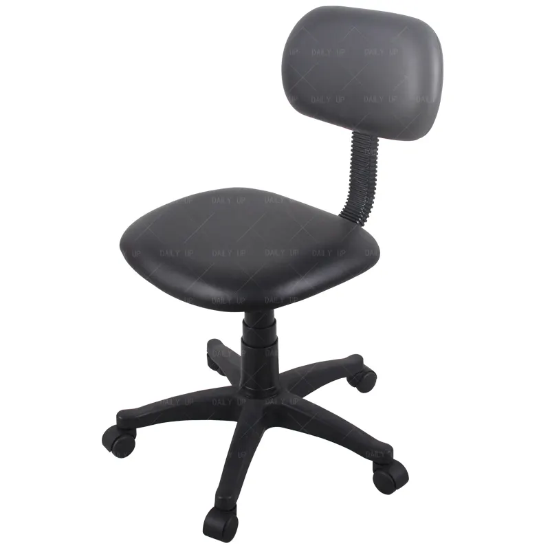 Office Staff Working Chair Dimensions Ergonomic Clerk Task Chair for Worker Fabric Padded Cheap Swivel Typist Chair without Arm