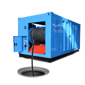 XuZhiYang Alta Presión 240bar Diesel Drive Tubería Dragado Máquina Alcantarillado Fábrica Limpieza de aguas residuales Proceso de limpieza a base de agua - Product Image 6