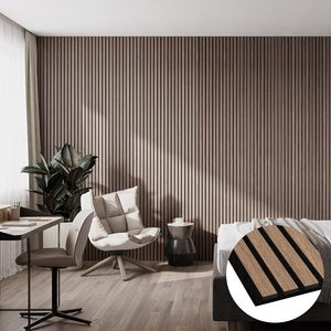 Akupanel Polyester faser Holzmaserung Schalla bsor bierende Platte bietet Schall dämmung für Wohnzimmer und Schlafzimmer - Product Image 5