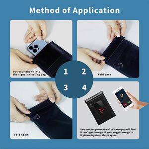 大型ファラデーバッグ、電話/タブレット/車のキー用の4パックファラデーバッグキーフォブプロテクター - Product Image 6