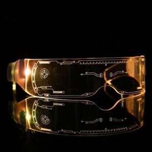 <span class=keywords><strong>LED</strong></span> Visor gözlük fütüristik tarzı parti parti konser canlı festivali Cosplay JA3738 için <span class=keywords><strong>LED</strong></span> Neon gözlük