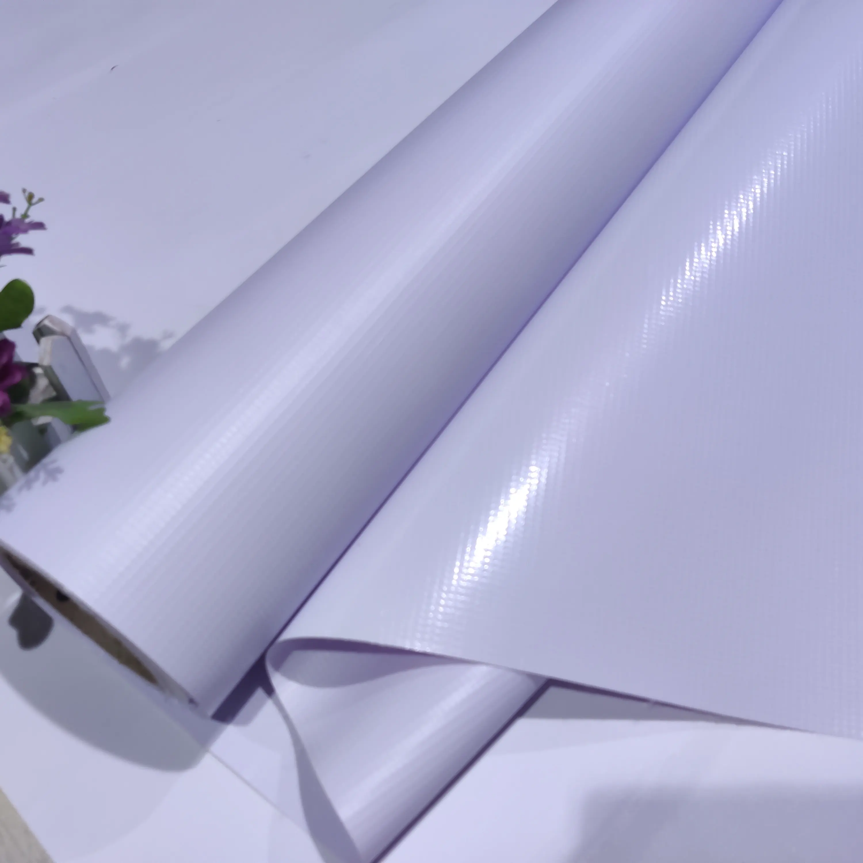 Flex Banner Rolls untuk Papan Iklan Luar Ruangan Pencetakan Diskon Besar 13Oz 440G PVC Mesh Kertas Kraft/Tabung Keras 1-3.2*50M
