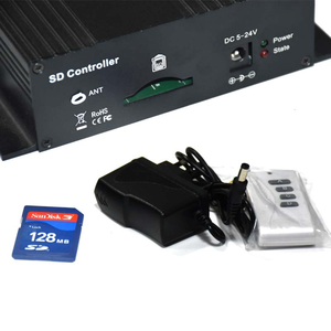 Programmable DC12V-24V Constant Voltage <strong>PWM</strong> Signal 2CH Master <strong>LED</strong> SD Card <strong>DMX</strong> <strong>Controller</strong>