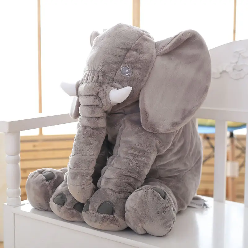 Elefante de peluche con orejas grandes para niños, muñeco de peluche con logo personalizado