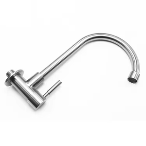 Bán hàng nóng hiện đại chải trong Tường Gắn Vòi Nước Nhà Bếp đơn-xử lý chải bồn rửa bằng thép không gỉ duy nhất-lỗ bếp Vòi - Product Image 5