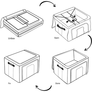 New Design Competitive Price Storage <strong>Bins</strong> and Storage Boxes Large Storage Box <strong>Bins</strong> - Product Image 3