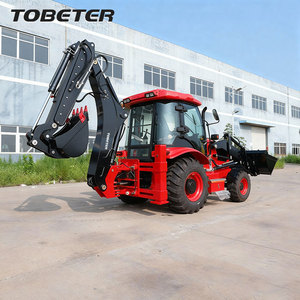 Máy xúc đào mini đa năng JCB động cơ Diesel CE Epa mới, máy đào nông nghiệp, máy xúc đào bánh lốp 4x4 - Product Image 2