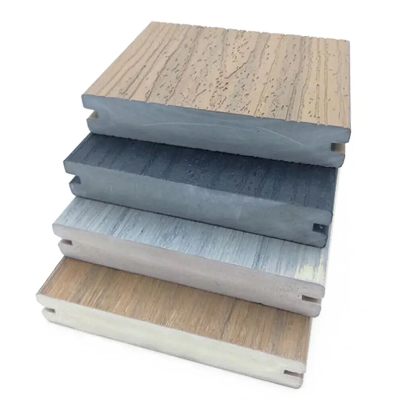 Hot Sale Pollution-free PVC Decking Outdoor Waterproof Composite Wood Texture Decking Boards Flooring
