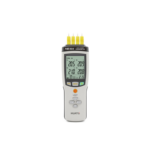Registrador de datos de temperatura termopar de mano multicanal HE804 con función de registro automático - Product Image 1