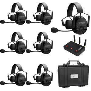 Auriculares de intercomunicación inalámbricos de comunicación bidireccional CAMETV para producción de videos de eventos-7 usuarios - Product Image 1