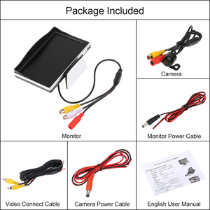 5 Inch TFT <strong>LCD</strong> <strong>Display</strong> Car Monitor Car Rear View <strong>Reverse</strong> Camera Backup <strong>Reverse</strong> System with HD Parking Camera - Product Image 6