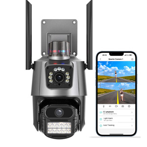 Personalizzato a doppia lente 4K doppio schermo Wifi Ptz Auto Tracking esterno telecamera di sicurezza 6MP icsee sorveglianza sistema di telecamere Cctv - Product Image 1