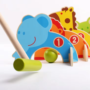 Montessori mầm non giáo dục mini quả bóng golf trong nhà tập thể dục croquet cho trẻ em mục tiêu bóng thể thao & Giải trí sản phẩm - Product Image 6