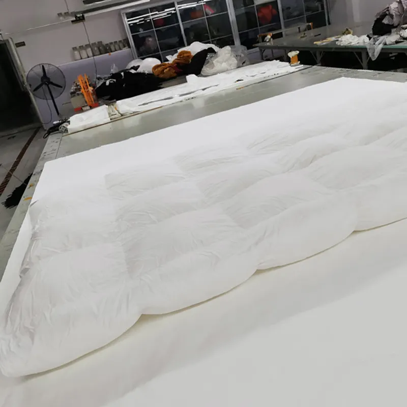 Edredon de duvet cheio de pena, 15% branco, caimento de cabra, 4.5 king size, 220x225 cm, fibra sintética, cheio de cobertura vertical, edredon