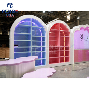 Tùy chỉnh children's cửa hàng quần áo đồ nội thất thiết kế cửa hàng bán lẻ LED lightsfurniture cho trẻ em mặc kệ trưng bày kệ - Product Image 3