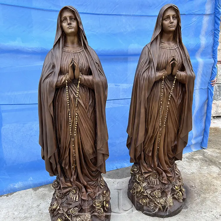MUSI थोक विक्रेता वर्जिन मैरी मूर्तियां जीवन आकार वर्जिन ल्यूमिनस मैरी मूर्ति ब्राजील मदर मैरी मूर्ति