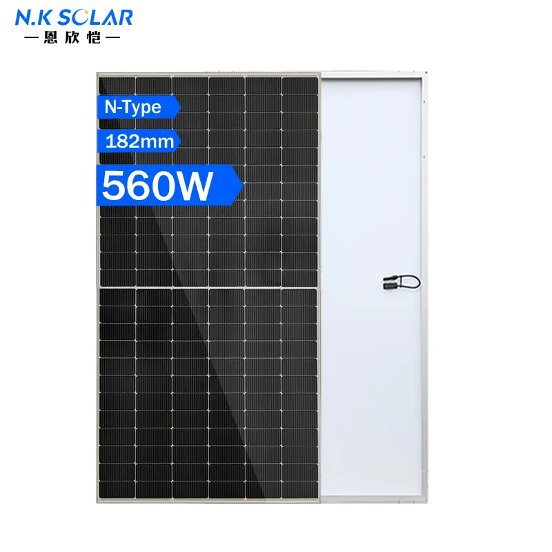 450W 500 w Precios panneaux solaires transparents 550w 560w 182mm monocristallin 500 watt panneaux solaires solaires