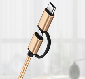 เซินเจิ้น Manoson โรงงานที่มีสีสัน Type-C ไมโคร usb ถึง Usb 2.0 2 in 1 อะแดปเตอร์ Otg ไมโครถึง Usb OTG สายสําหรับโทรศัพท์มือถือ - Product Image 4