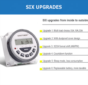 TM619 Timer per irrigazione da giardino 10A 16A 30A 3V batteria sostituibile 220V Timer intervallo di potenza Timer programmabile digitale - Product Image 4