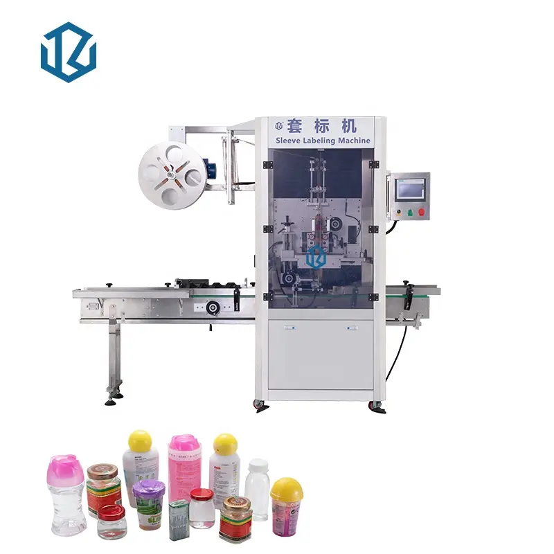 Machine automatique d'applicateur d'étiquetage d'emballage d'étiquettes de manchon rétractable d'usine