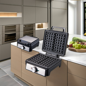 OWNSWING High Quality Electric Mini Waffle <strong>Maker</strong> <strong>Round</strong> Stainless Steel Muffin &amp; <strong>Cake</strong> <strong>Maker</strong> for Sandwich Cooking US Plug - Product Image 2