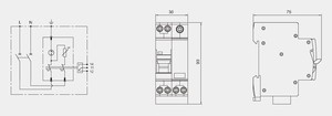 TYCOTIU BR275-40C AC Überspannung schutz Gerät Blitzschutz mit Leistungs schalter T2 Typ 2 SPD Ableiter