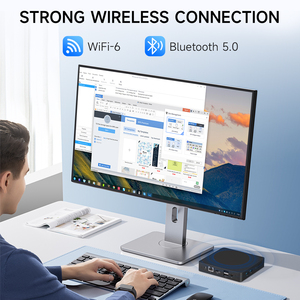 מיני PC cpu j3710 8GB זכרון 128Gb ssd מחשב שולחני ssd תצוגת usb3.2 wifi bt למשרד הבית - Product Image 3