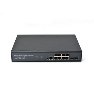Wanglink 8*10/100/1000Base-T POE Ethernet Ports with 2 1000Base-X SFP Combo Ports L2 Managed PoE Switch Support CLI WEB SNMP - Product Image 1