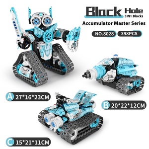 Wanzhi 8027-53STEAM, электрические строительные блоки, 1:24 весы, пластиковый робот-трюк для мальчиков, программирование и игры