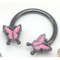 Black and Pink Butterfly