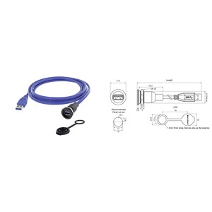 Encitech USB 3.0ประเภทซ็อกเก็ตตัวเครื่อง M16 1310การติดตั้ง-1015-02เนื้อหา: 1ชิ้น (940910056600) - Product Image 1