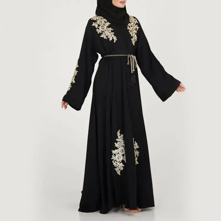 2019 Fashionable Robe Muslim Daily Design Women Jubah Designs Dubai For Black Abaya