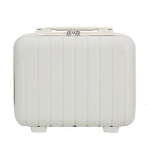 Piccola custodia per il trucco da 14 pollici retrò per studenti impermeabile Mini scatola regalo per feste maniglia ad angolo tinta unita valigia all'ingrosso - Product Image 3