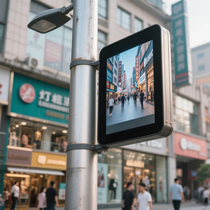COSUN Wholesale Digital LED Smart Pole Display LED Light Waterproof Smart Street Lighting Pole with Cameras Weather Station