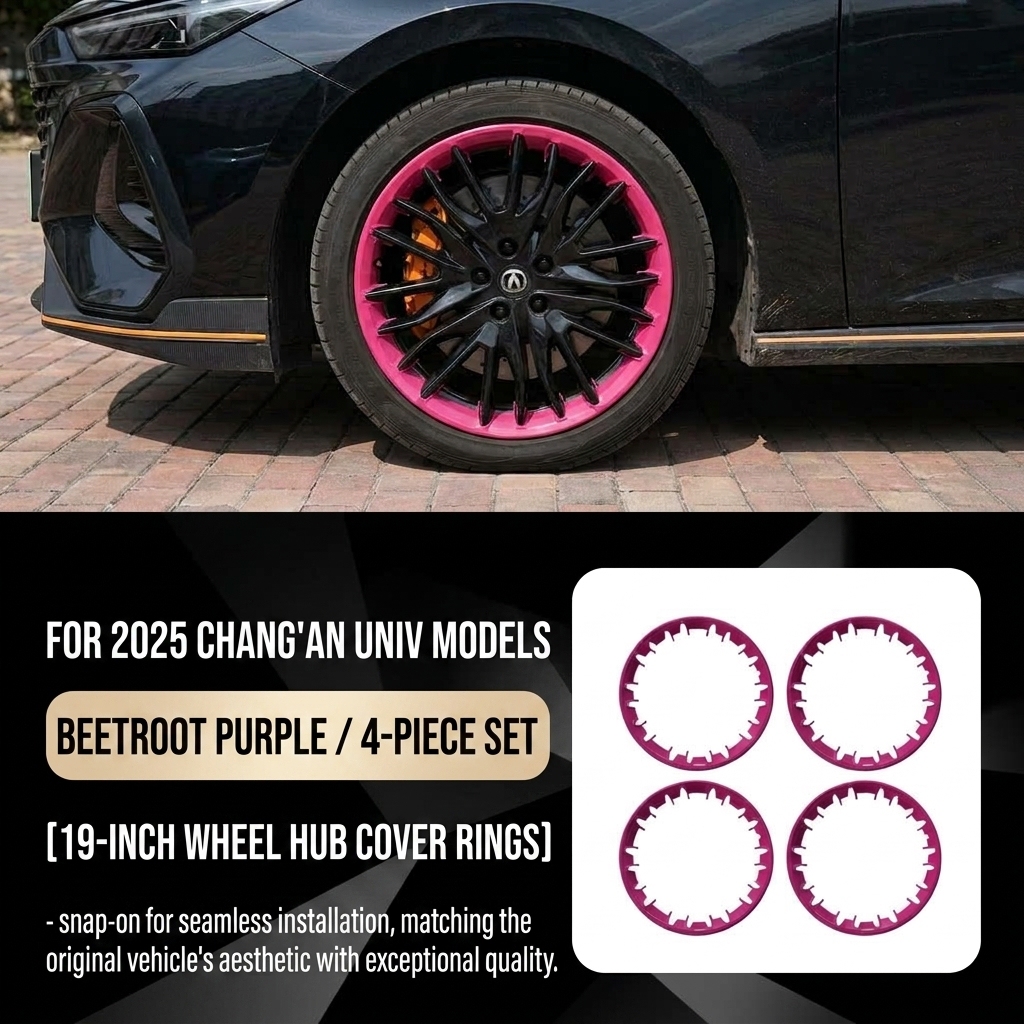 19-inch (Beetroot Purple) Wheel Hub Cover Protection Ring