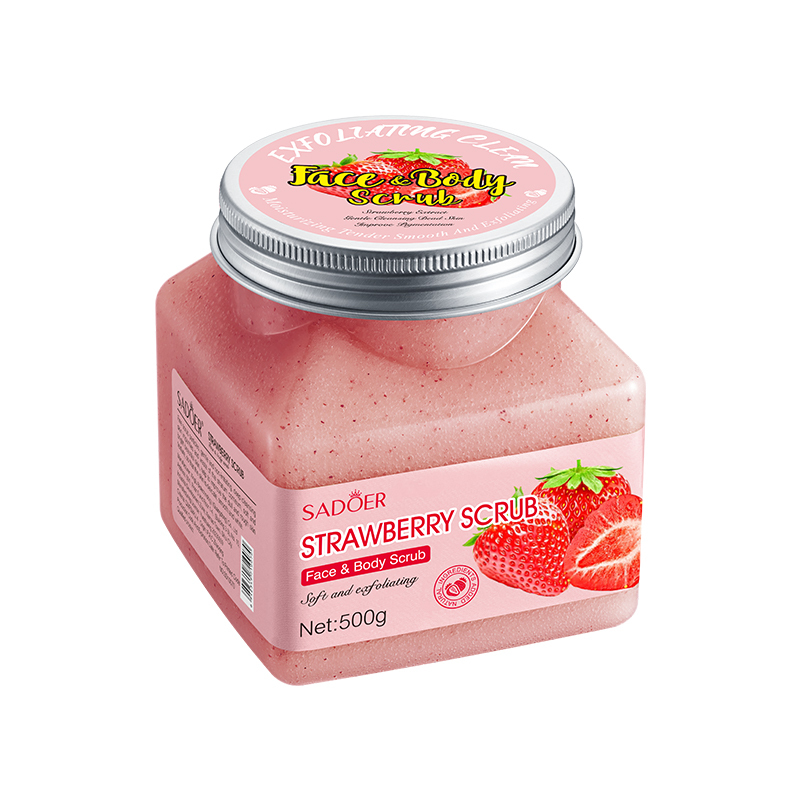 SADOER Gommage Exfoliant & Purifiant à la Fraise 500g